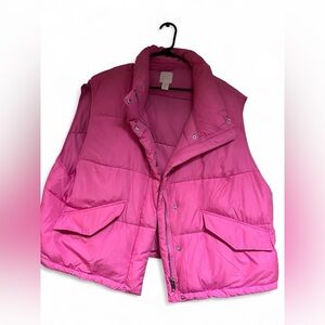 Pink puffer vest - H&M